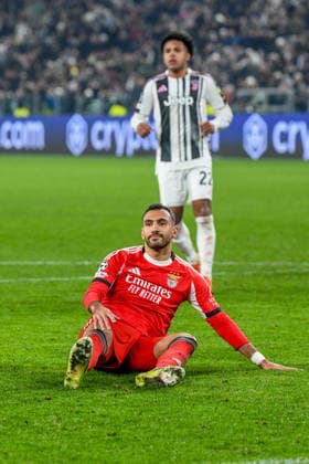 Juventus v Benfica, UEFA Champions League football, Turin, Italy Turin, Italy. 21st, January 2026. Vangelis Pavlidis (14) of Benfica misses from the penaly spot during the UEFA Champions League match between Juventus and Benfica at Allianz Stadium in Turin. Italy, Torino, Juventus Stadium  Copyright: xGonzalesxPhoto TommasoxFimianox