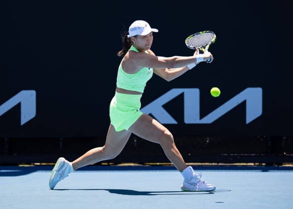 Janice Tjen INA , Australian Open 2026, Melbourne Park, Melbourne, Victoria, Australia Copyright: xJuergenxHasenkopfx