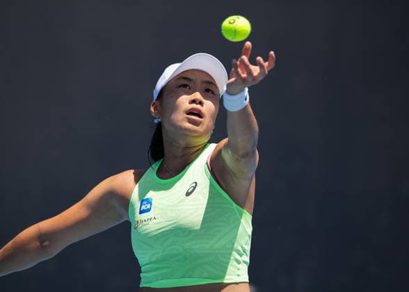 Janice Tjen INA , Australian Open 2026, Melbourne Park, Melbourne, Victoria, Australia Copyright: xJuergenxHasenkopfx