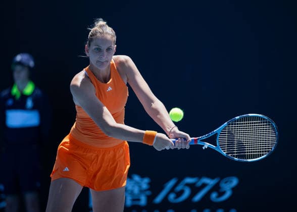 Karolina Pliskova CZE , Australian Open 2026, Melbourne Park, Melbourne, Victoria, Australia Copyright: xJuergenxHasenkopfx
