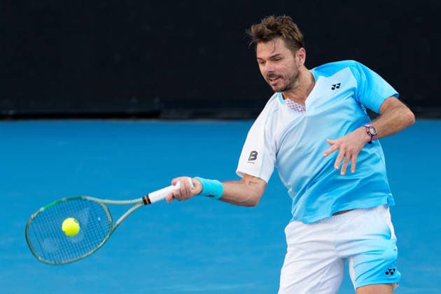 January 22, 2026: STAN WAWRINKA of Switzerland in action against ARTHUR GEA of France on KIA Arena in a Men s Singles 2nd round match on day 5 of the 2026 Australian Open in Melbourne, Australia. WAWRINKA won 46 63 36 75 76. Cal Media Melbourne Australia - ZUMAc04_ 20260122_faf_c04_040 Copyright: xSydneyxLowx