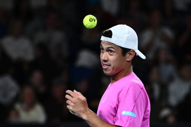 TENNIS AUSTRALIAN OPEN, Jason Kubler (pictured) and Marc Polmans of Australiaduring the Men™s 1st round match against Nick Kyrgios and Thanasi Kokkinakis of Australia on day 5 of the 2026 Australian Open tennis tournament at Melbourne Park in Melbourne, Wednesday, January 22, 2026. ( NO ARCHIVING MELBOURNE VICTORIA AUSTRALIA  Copyright: xJOELxCARRETTx 20260122132682166129