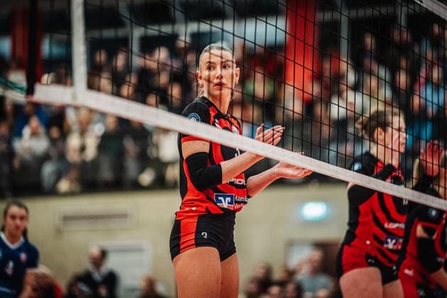Volleyball Women Season 2025 2026 Volleyball Bundesliga ETV Hamburger Volksbank Volleys vs USC Münster 22 01 2026 Lina Köster 3, ETV Hamburger Volksbank Volleys Hamburg Sporthalle Hoheluft Hamburg Germany