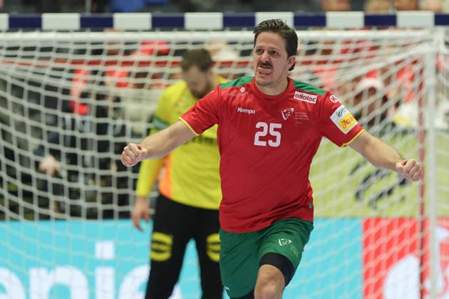 Germany Portugal, EHF Handball European Championship 2026 Antonio Areia Portugal, 25 Handball EHF European Championship, International match between Germany and Portugal on January 22, 2026 in Herning Denmark , Herning Denmark Jyske Bank Boxen