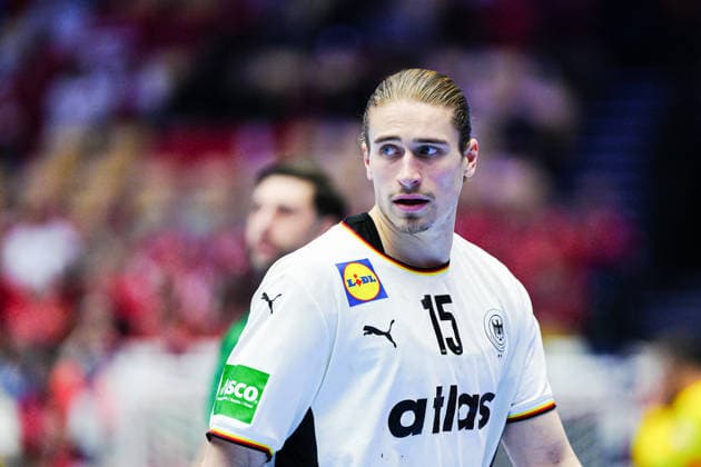 Juri Knorr Germany, 15 DEN, Germany vs Portugal, Handball, EHF European Championship 2026, Main Round, Matchday 1, 22 01 2026 DEN, Germany vs Portugal, Handball, EHF European Championship 2026, Main Round, Matchday 1, 22 01 2026 Herning Copyright: xEibner-Pressefoto MarcelxvonxFehrnx EP_MFN