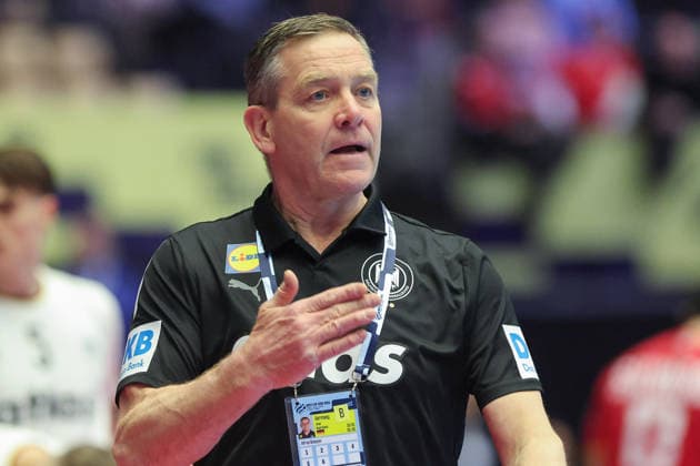 Germany Portugal, EHF Handball European Championship 2026 Coach Alfred Gislason Germany Handball EHF European Championship, International match between Germany and Portugal on January 22, 2026 in Herning Denmark , Herning Denmark Jyske Bank Boxing