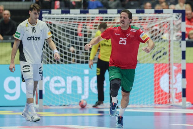 Germany Portugal, EHF Handball European Championship 2026 Antonio Areia Portugal, 25 Handball EHF European Championship, International match between Germany and Portugal on January 22, 2026 in Herning Denmark , Herning Denmark Jyske Bank Boxen