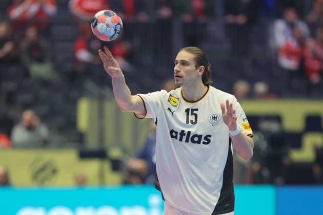 Germany Portugal, EHF Handball European Championship 2026 Juri Knorr Germany, 15 Handball EHF European Championship, international match between Germany and Portugal on January 22, 2026 in Herning Denmark , Herning Denmark Jyske Bank Boxen