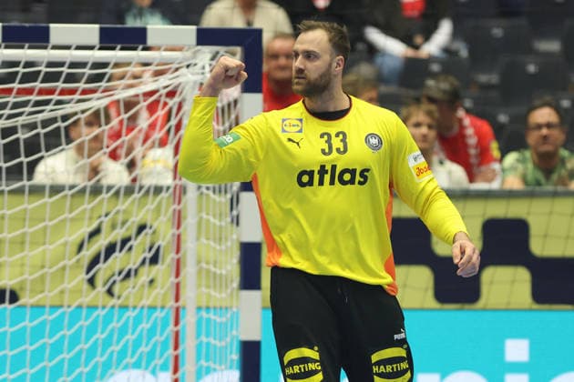 Germany Portugal, EHF Handball EURO 2026 Goalkeeper Andreas Wolff Germany, 33 Handball EHF European Championship, International match between Germany and Portugal on January 22, 2026 in Herning Denmark , Herning Denmark Jyske Bank Boxen