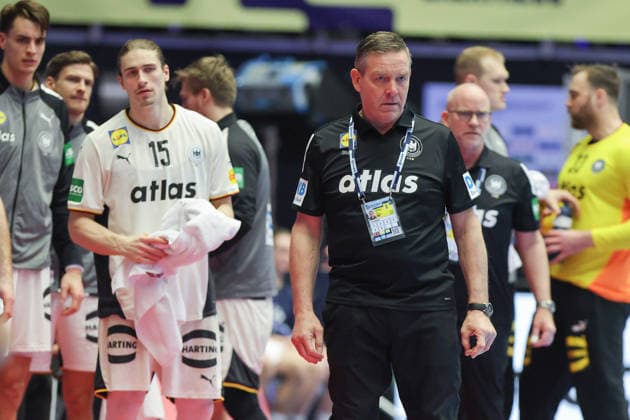 Germany Portugal, EHF Handball European Championship 2026 Coach Alfred Gislason Germany Handball EHF European Championship, International match between Germany and Portugal on January 22, 2026 in Herning Denmark , Herning Denmark Jyske Bank Boxing