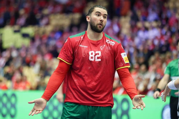 Germany Portugal, EHF Handball European Championship 2026 Luis Frade Portugal, 82 Handball EHF European Championship, International match between Germany and Portugal on January 22, 2026 in Herning Denmark , Herning Denmark Jyske Bank Boxen