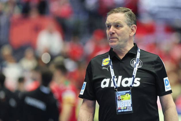 Germany Portugal, EHF Handball European Championship 2026 Coach Alfred Gislason Germany Handball EHF European Championship, International match between Germany and Portugal on January 22, 2026 in Herning Denmark , Herning Denmark Jyske Bank Boxing