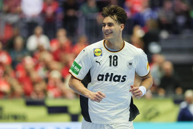 Germany Portugal, EHF Handball European Championship 2026 Julian Köster Germany, 18 Handball EHF European Championship, international match between Germany and Portugal on January 22, 2026 in Herning Denmark , Herning Denmark Jyske Bank Boxen