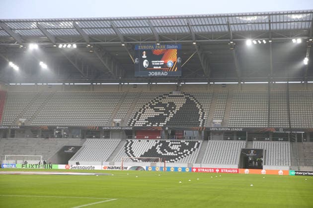 22 01 2026, xrekx, Football UEFA Europa League, SC Freiburg Maccabi Tel Aviv v l symbol photo, symbol image, symbol stadium, symbolic photo, symbolic image, symbolic stadium DFL DFB REGULATIONS PROHIBIT ANY USE OF PHOTOGRAPHS as IMAGE SEQUENCES and or QUASI VIDEO Freiburg