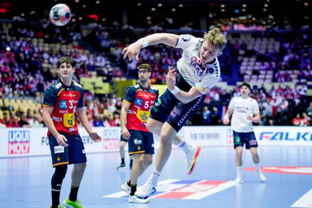 Handball European Championship 2026 Spain Norway Herning, Denmark 20260122 Norway s Martin Hovde during the European Championship handball match between Spain and Norway at Boxen arena in Herning Photo Stian Lysberg Solum NTB Herning Denmark EDITORIAL USE ONLY RESTRICTED USE FOR BETTING COMPANIES  Copyright: xStianxLysbergxSolumx xNTBx