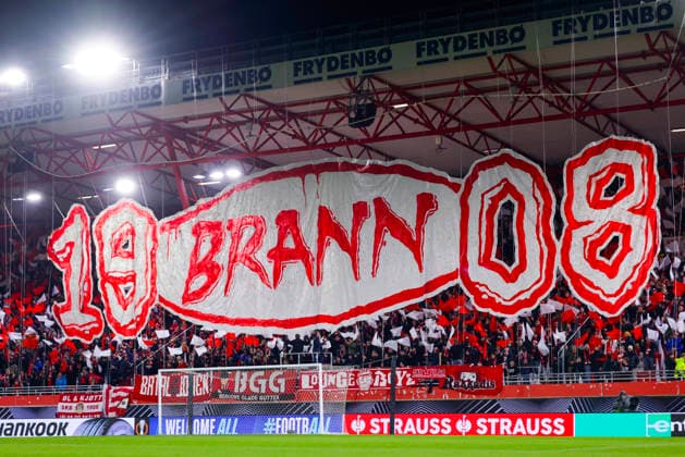 UEFA Europa League SK Brann FC Midtjylland Bergen 20260122 Brann supporters during the UEFA Europa League match between SK Brann and FC Midtjylland at Brann Stadium Photo Paul S Amundsen NTB Bergen Norway EDITORIAL USE ONLY RESTRICTED USE FOR BETTING COMPANIES  Copyright: xPaulxS.xAmundsenx xNTBx
