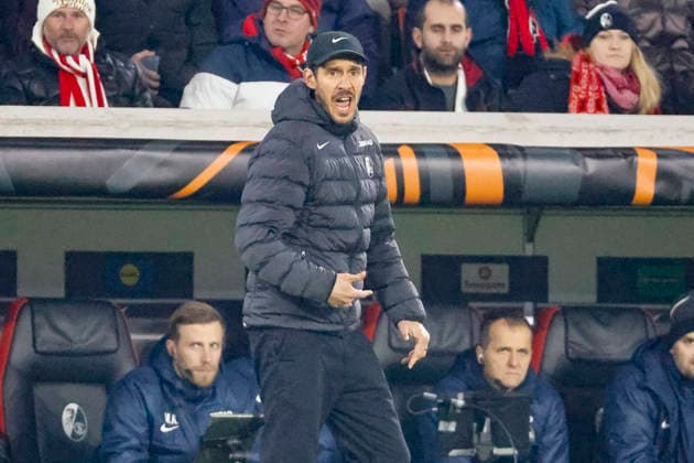 Julian Schuster SC Freiburg, Coach , Germany, Football, UEFA Europa League, Matchday 7, 2025 2026, SC Freiburg vs Maccabi Tel Aviv, Europa Park Stadion, Freiburg im Breisgau, 22 01 2026 Freiburg im Breisgau Europa Park Stadion Germany Copyright: xGrantxHubbsx