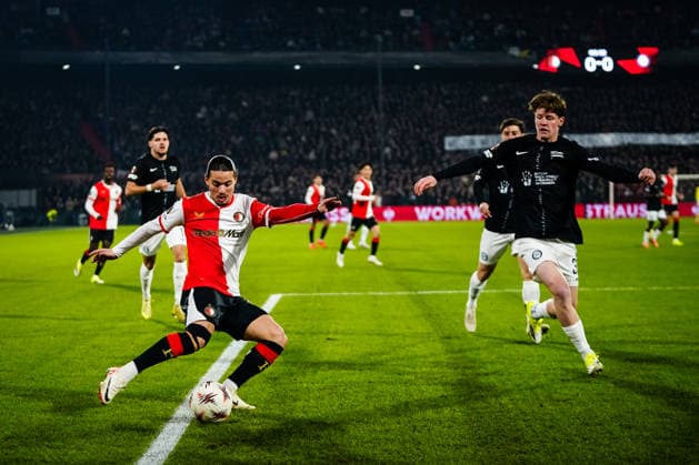 UEFA Europa League: Feyenoord v SK Sturm Graz Rotterdam - Anis Moussa of Feyenoord Rotterdam during the seventh match of the UEFA Europa League 2025 2026. The match is set between Feyenoord and SK Sturm Graz at Stadion Feijenoord De Kuip on 22 January 2026 in Rotterdam, The Netherlands. (VK Sportphoto Danny de Groot) Copyright: xDannyxdexGrootx