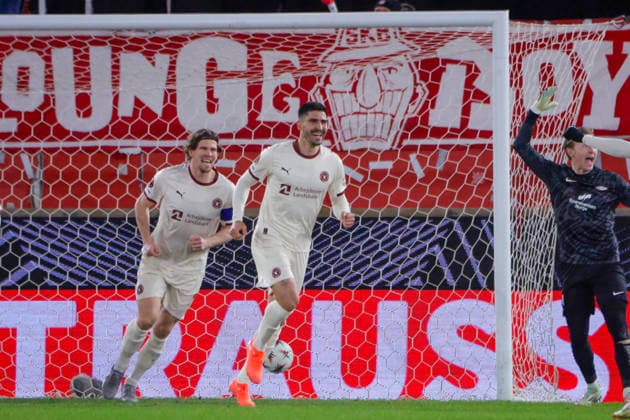 UEFA Europa League SK Brann FC Midtjylland Bergen 20260122 FC Midtjylland Martin Erlic scores in the UEFA Europa Leauge match between SK Brann and FC Midtjylland at Brann Stadium Photo Paul S Amundsen NTB Bergen Norway EDITORIAL USE ONLY RESTRICTED USE FOR BETTING COMPANIES  Copyright: xPaulxS.xAmundsenx xNTBx