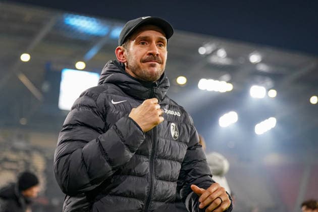 Football UEFA Europa League 2025 26, Matchday 7 SC Freiburg vs Maccabi Tel Aviv Europa Park Stadion Freiburg Julian Schuster SC Freiburg, Coach Copyright: xJOERANxSTEINSIEKx