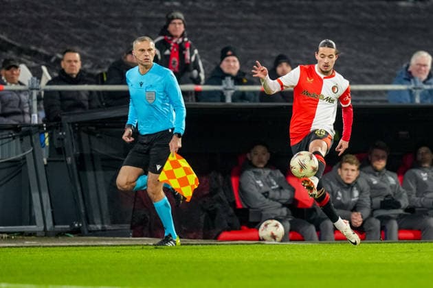 UEFA Europa League: Feyenoord v SK Sturm Graz Rotterdam - Annis Hadj Moussa of Feyenoord during the seventh match of the UEFA Europa League 2025 2026. The match is set between Feyenoord and SK Sturm Graz at Stadion Feijenoord De Kuip on 22 January 2026 in Rotterdam, The Netherlands. Copyright: xYannickxVerhoevenx