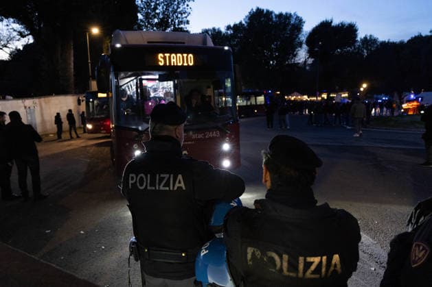 Football, EL, VfB Stuttgart fan in Rome
