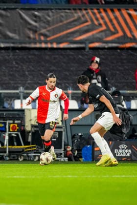 UEFA Europa League: Feyenoord v SK Sturm Graz Rotterdam - Annis Hadj Moussa of Feyenoord during the seventh match of the UEFA Europa League 2025 2026. The match is set between Feyenoord and SK Sturm Graz at Stadion Feijenoord De Kuip on 22 January 2026 in Rotterdam, The Netherlands. Copyright: xYannickxVerhoevenx