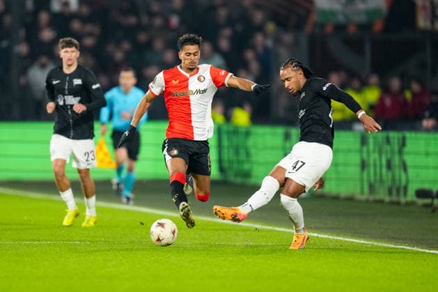UEFA Europa League: Feyenoord v SK Sturm Graz Rotterdam - Goncalo Borges of Feyenoord during the seventh match of the UEFA Europa League 2025 2026. The match is set between Feyenoord and SK Sturm Graz at Stadion Feijenoord De Kuip on 22 January 2026 in Rotterdam, The Netherlands. Copyright: xYannickxVerhoevenx
