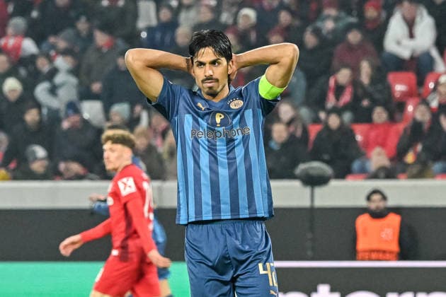 Dor Peretz Maccabi Tel Aviv FC, 42 with emotion GER, SC Freiburg Maccabi Tel Aviv, Football, Europa League, Matchday 7, Season 2025 2026, 22 01 2026 GER, SC Freiburg Maccabi Tel Aviv, Football, Europa League, Matchday 7, Season 2025 2026, 22 01 2026 Freiburg Copyright: xEibner-Pressefoto ThomasxHessx EP_THS