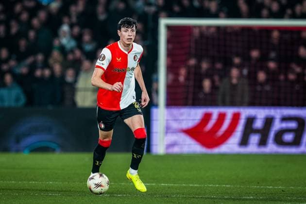 ROTTERDAM , 22-01-2026 , Stadium Feijenoord de Kuip , season 2025 2026 , UEFA Europa League football , match between Feyenoord - Sturm Graz , Feyenoord player Anel Ahmedhodzic Feyenoord - Sturm Graz  x200999269x Copyright:
