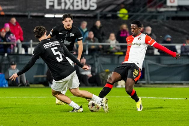 UEFA Europa League: Feyenoord v SK Sturm Graz Rotterdam - Jordan Lotomba of Feyenoord during the seventh match of the UEFA Europa League 2025 2026. The match is set between Feyenoord and SK Sturm Graz at Stadion Feijenoord De Kuip on 22 January 2026 in Rotterdam, The Netherlands. Copyright: xYannickxVerhoevenx