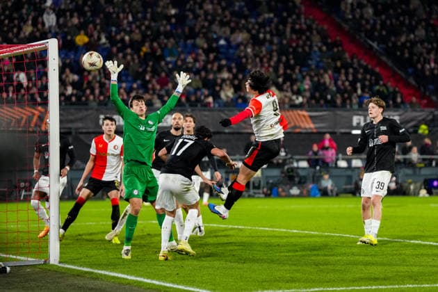 UEFA Europa League: Feyenoord v SK Sturm Graz Rotterdam - Ayase Ueda of Feyenoord during the seventh match of the UEFA Europa League 2025 2026. The match is set between Feyenoord and SK Sturm Graz at Stadion Feijenoord De Kuip on 22 January 2026 in Rotterdam, The Netherlands. Copyright: xYannickxVerhoevenx
