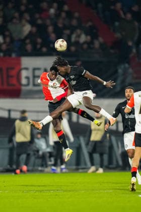 UEFA Europa League: Feyenoord v SK Sturm Graz Rotterdam - Jordan Lotomba of Feyenoord during the seventh match of the UEFA Europa League 2025 2026. The match is set between Feyenoord and SK Sturm Graz at Stadion Feijenoord De Kuip on 22 January 2026 in Rotterdam, The Netherlands. Copyright: xYannickxVerhoevenx