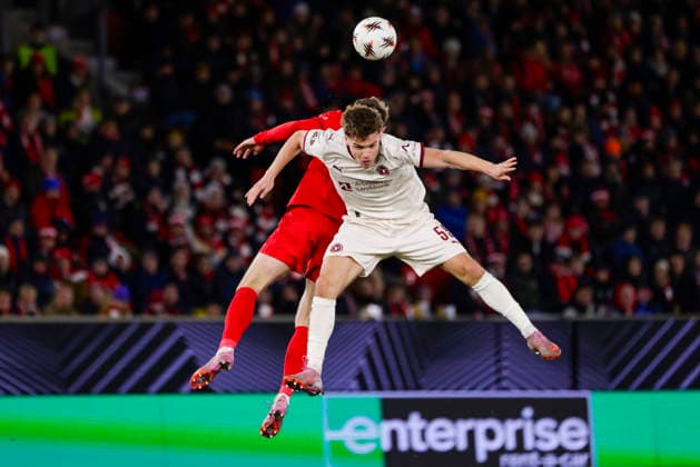 UEFA Europa League SK Brann FC Midtjylland Bergen 20260122 FC Midtjylland i Victor Bak Jensen in the UEFA Europa Leauge match between SK Brann and FC Midtjylland at Brann stadium Photo Paul S Amundsen NTB Bergen Norway EDITORIAL USE ONLY RESTRICTED USE FOR BETTING COMPANIES  Copyright: xPaulxS.xAmundsenx xNTBx