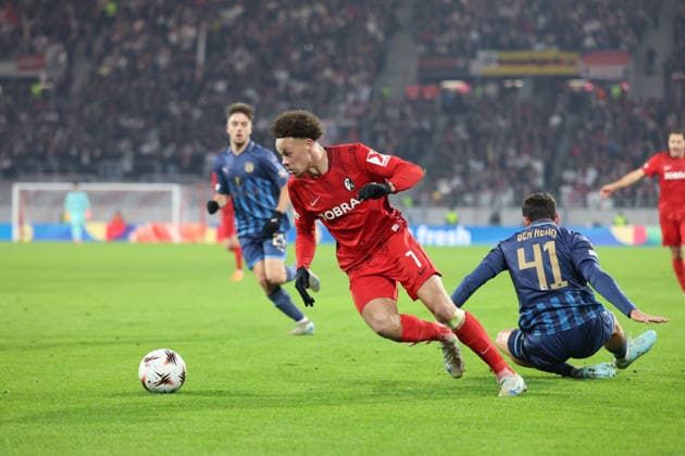 22 01 2026, xrekx, Football UEFA Europa League, SC Freiburg Maccabi Tel Aviv v l Derry Scherhant SC Freiburg DFL DFB REGULATIONS PROHIBIT ANY USE OF PHOTOGRAPHS as IMAGE SEQUENCES and or QUASI VIDEO Freiburg