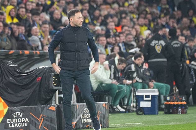 ISTANBUL, TURKEY - JANUARY 22: Coach Domenico Tedesco of Fenerbahce during the UEFA Europa League 2025 26 League Phase MD7 match between Fenerbahce SK and Aston Villa FC at Fenerbahce Sükrü Saracoglu Spor Kompleksi Chobani Stadium on January 22, 2026 in Istanbul, Turkey. Istanbul Turkey Copyright: xSeskimphotox FBahce-AVilla-220126 (14)