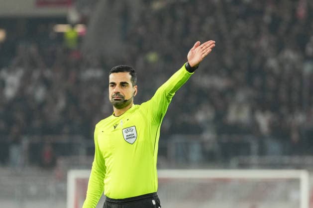 UEFA Europa League SC Freiburg vs Maccabi Tel Aviv, 11 12 2026 Mohammed Al Hakim Referee UEFA Europa League SC Freiburg vs Maccabi Tel Aviv, Europa Park Stadium, 11 12 2026 Copyright: xBEAUTIFULxSPORTS Boscox