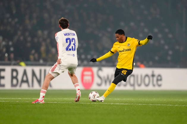 Switzerland UEFA Europa League 2025 26, BSC Young Boys vs Olympique Lyonnais Stadion Wankdorf, Bern Rayan Raveloson 45 Young Boys in action Bern Stadion Wankdorf Bern Switzerland Copyright: xKjetilxWaberx