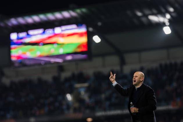 260122 Head coach Miguel Angel Ramirez of Malmö FF during the UEFA Europa League football match between Malmö FF and Crvena Zvezda on January 22, 2026 in Malmö fotboll football soccer fotball uefa europa league europa league malmö ff crvena zvezda bbeng röda stjärnan bbauto  Copyright: PETTERxARVIDSON BB260122PA137