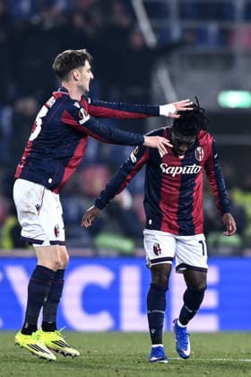Db Bologna 22 01 2026 - Europa League Bologna-Celtic foto Daniele Buffa Image nella foto: esultanza gol Jonathan David Rowe 