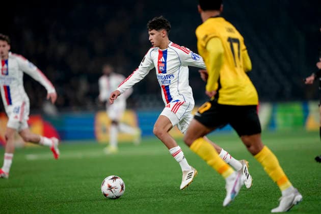 Switzerland UEFA Europa League 2025 26, BSC Young Boys vs Olympique Lyonnais Stadion Wankdorf, Bern Kholis Merah 44 Lyon in action Bern Stadion Wankdorf Bern Switzerland Copyright: xKjetilxWaberx