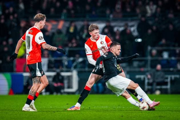 ROTTERDAM , 22-01-2026 , Stadium Feijenoord de Kuip , season 2025 2026 , UEFA Europa League football , match between Feyenoord - Sturm Graz , Feyenoord player Jan Plug Feyenoord - Sturm Graz  x201000171x Copyright:
