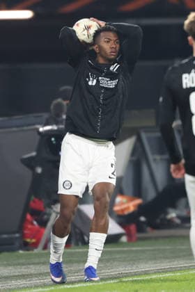 SOCCER - UEFA EL, Feyenoord vs Sturm ROTTERDAM,NETHERLANDS,22.JAN.26 - SOCCER - UEFA Europa League, Feyenoord Rotterdam vs SK Sturm Graz. Image shows Jeyland Mitchell (Sturm).  GEPAxpictures xChrisxBauer