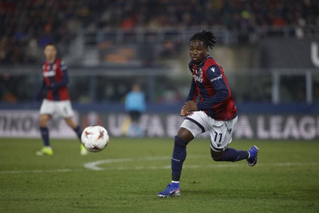 Jonathan Rowe of Bologna FC during the Uefa Europa League 2025 26 season football match between Bologna FC and Celtic Glasgow on 22 January 2026 at â?? Renato Dall Ara Stadium, Bologna, Italy. Photo Nderim KACELI  Copyright: xNderimxKaceli IPAxSportx xipa-agency.netx xx IPA_70427883 IPA_Agency_IPA70427883