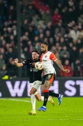 UEFA Europa League: Feyenoord v SK Sturm Graz Rotterdam - Cyle Larin of Feyenoord during the seventh match of the UEFA Europa League 2025 2026. The match is set between Feyenoord and SK Sturm Graz at Stadion Feijenoord De Kuip on 22 January 2026 in Rotterdam, The Netherlands. Copyright: xYannickxVerhoevenx