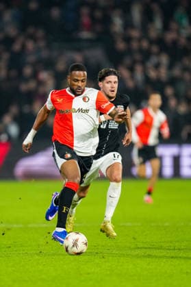 UEFA Europa League: Feyenoord v SK Sturm Graz Rotterdam - Cyle Larin of Feyenoord during the seventh match of the UEFA Europa League 2025 2026. The match is set between Feyenoord and SK Sturm Graz at Stadion Feijenoord De Kuip on 22 January 2026 in Rotterdam, The Netherlands. Copyright: xYannickxVerhoevenx
