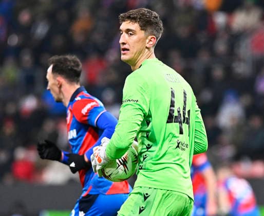 Goalkeeper Florian Wiegele (Plzen) in action during the European League of 7th round match Viktoria Plzen vs FC Porto, Pilsen, Czech Republic, January 22, 2026. (CTKxPhoto MiroslavxChaloupka) CTKPhotoP2026012209869  CTKPhotoP2026012209869