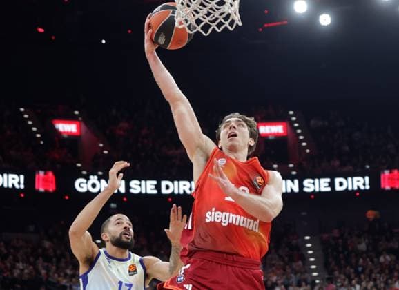 Bayerns 21 Justus HOLLATZ Basketball Bayern Valencia Euroleague, FC Bayern Basketball Valencia Basket, Round 24, Season 2025 2026, on 22 01 2026 in Munich, S A P G A R D E N, Germany Source Copyright Credit Oryk HAIST xBASKETBALL-BAYERN-VALENCIAx