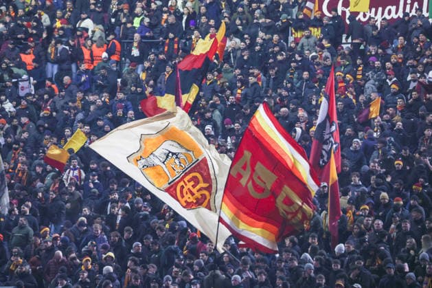 Roma vs Stoccarda supporters of as Roma During the 2025 26 Europa League football match between Roma and Stuttgart on January 22, 2026 at the Stadio Olimpico in Rome. Photo: Roma stadio Olimpico Roma Italia Copyright: xFABIOxSASSOxFabioxSassox Roma Stoccarda2026_01_22Fabio Sasso4532