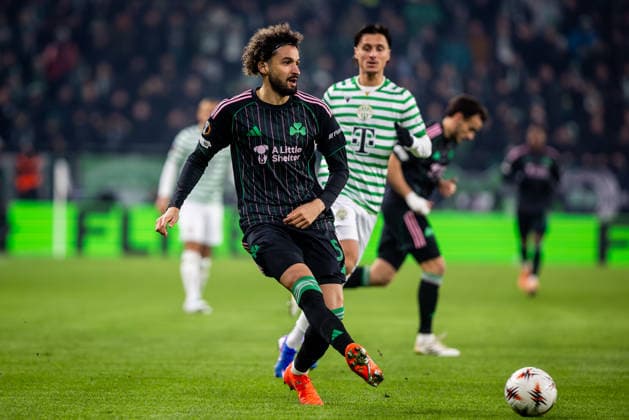 FERENCVAROS - PANATHINAIKOS Ahmed Touba of Panathinaikos during the league phase of UEFA Europa league football match between Ferencvarosi TC and Panathinaikos FC. Groupama Arena, Ferencvaros Arena, Budapest, Hungary, January 22, 2026. Photo by Branislav Racko Copyright: xx 080A5743